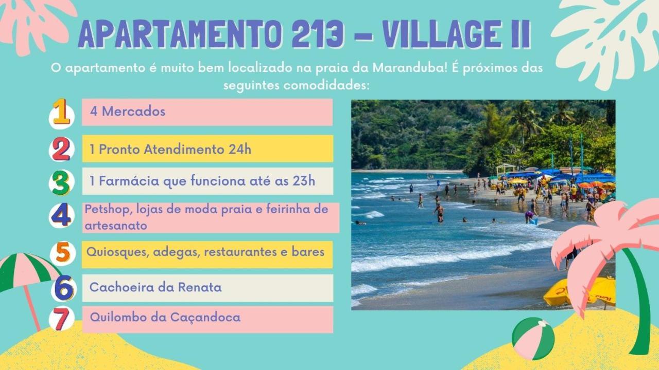 Apartamento Ubatuba 150M Do Mar Maranduba Экстерьер фото